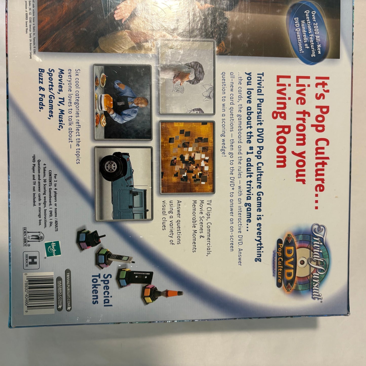 Trivial Pursuit DVD Pop Culture Board Game 2003 Parker Brothers Complete