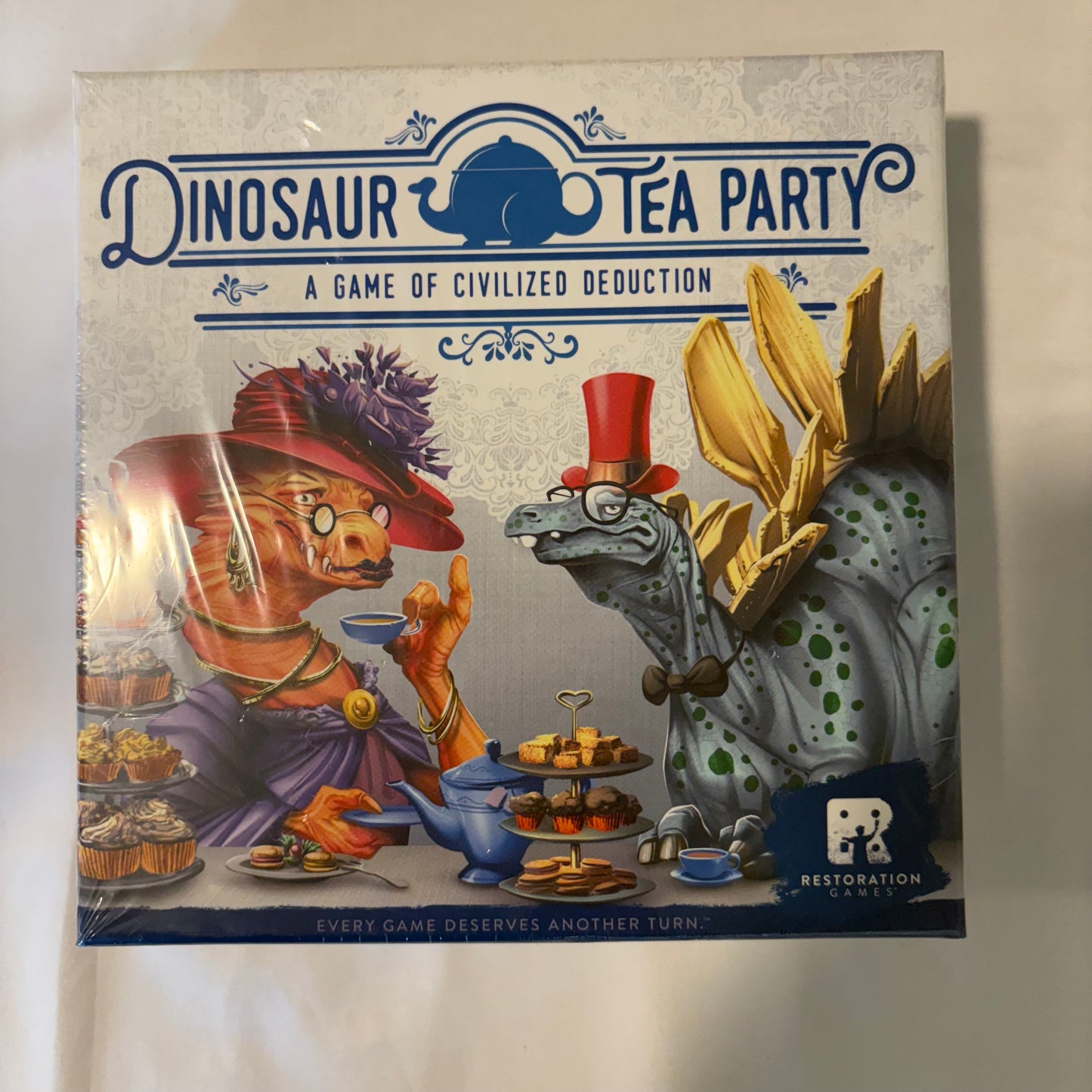 Dinosaur Tea Party Board Game Sealed | Whimsical Deduction Game by Restoration