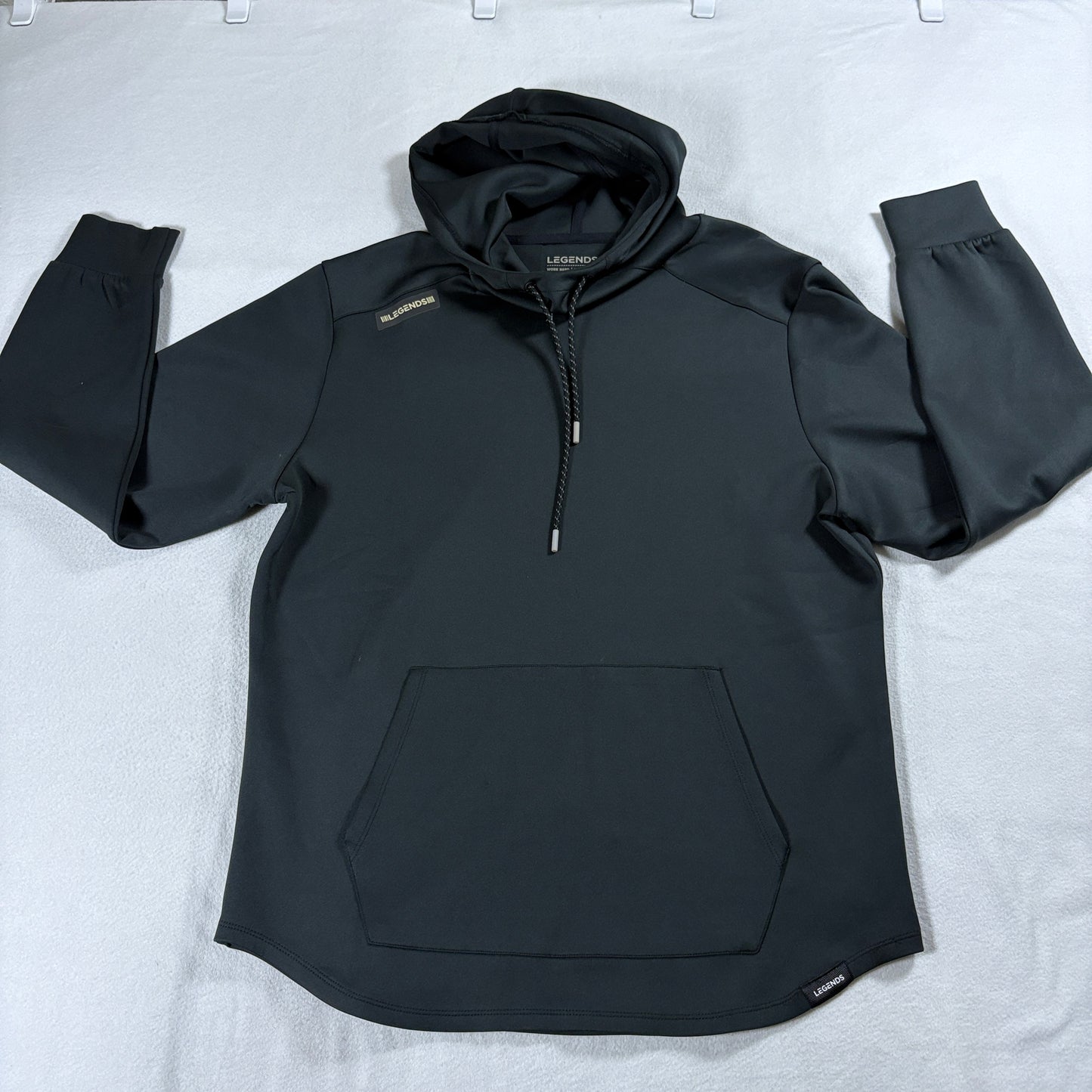 Legends Performance Hoodie Black Large Athletic Gym Training Stretch Pullover