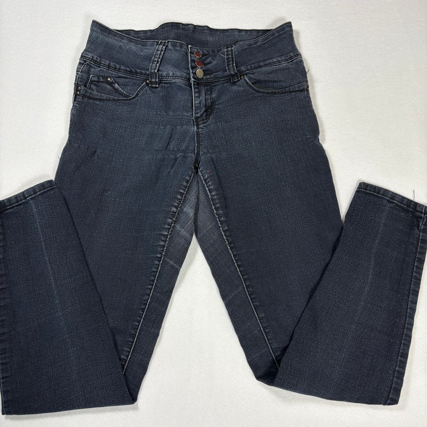 YMI Womens Jeans Size 9 Dark Wash High Rise Skinny Denim Stretch Y2K Vintage