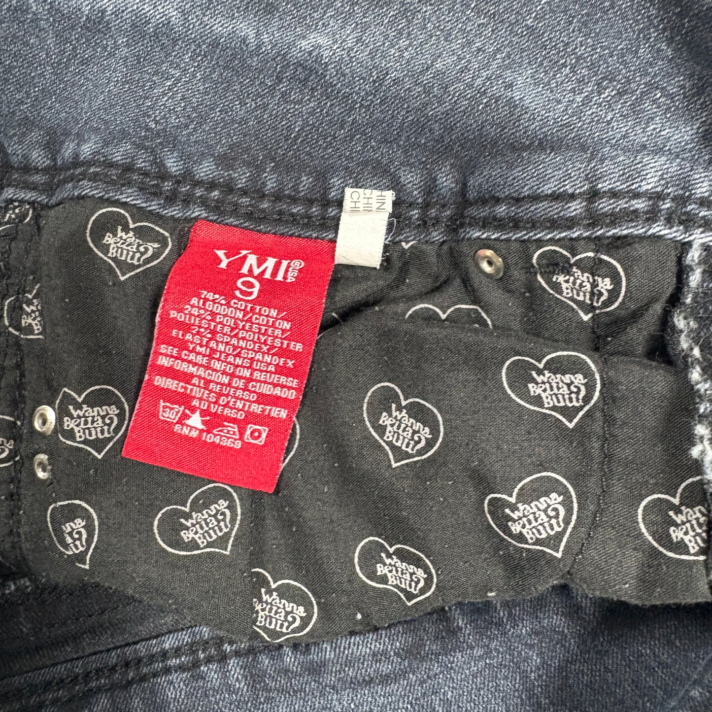 YMI Womens Jeans Size 9 Dark Wash High Rise Skinny Denim Stretch Y2K Vintage