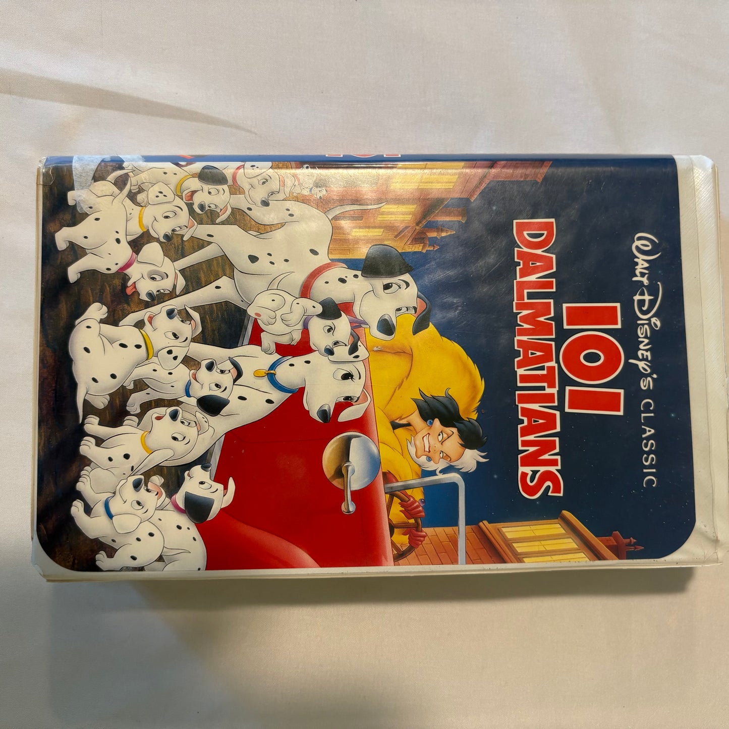 Disney 101 Dalmatians VHS 1992 Black Diamond Classic White Clamshell Case
