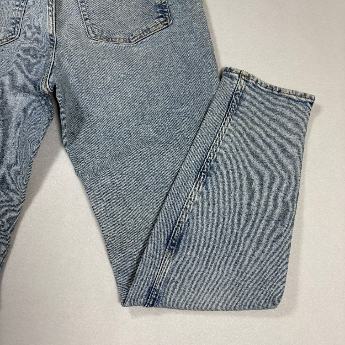 H&M Womens Jeans Size 12 Light Wash Baggy High Rise Y2K 90s Grunge Denim Vintage