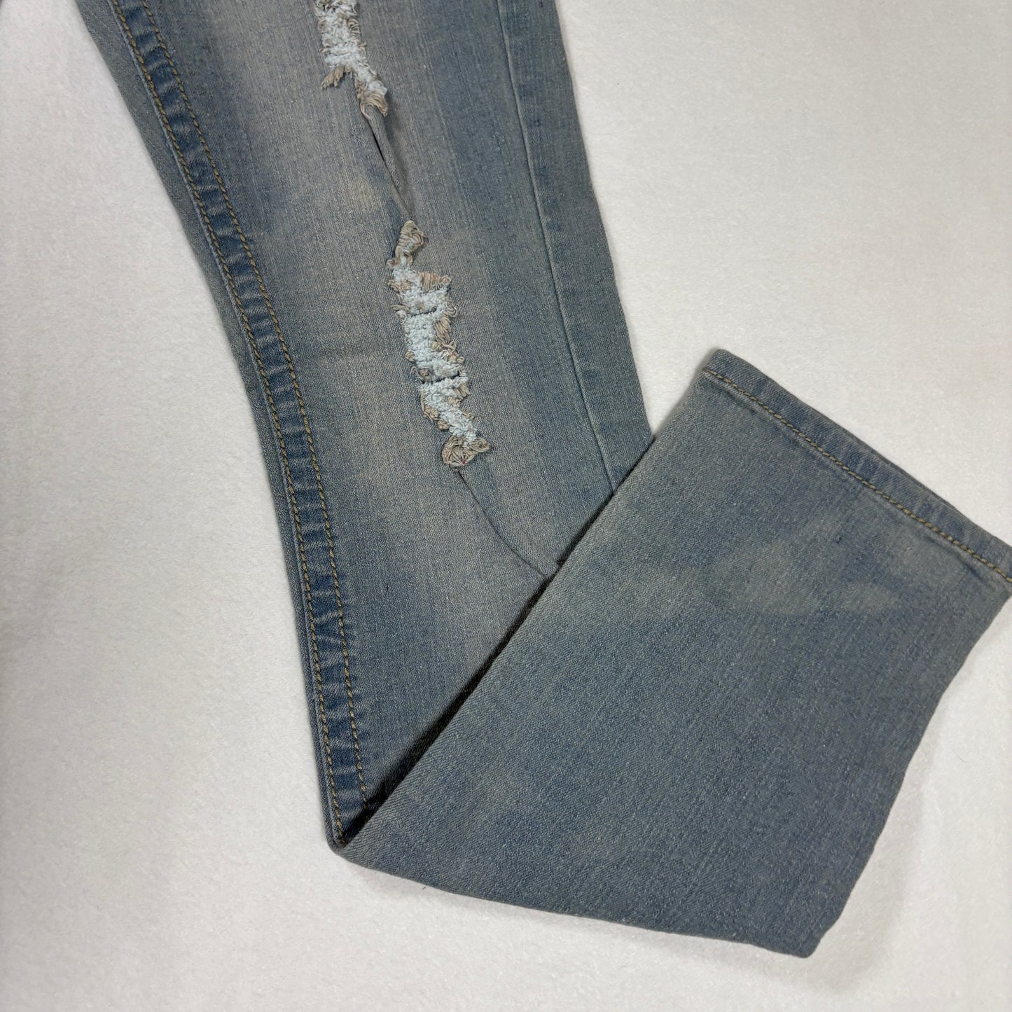 VIP Jeans Womens Size 3/4 Light Wash High Rise Skinny Y2K Stretch Denim Vintage