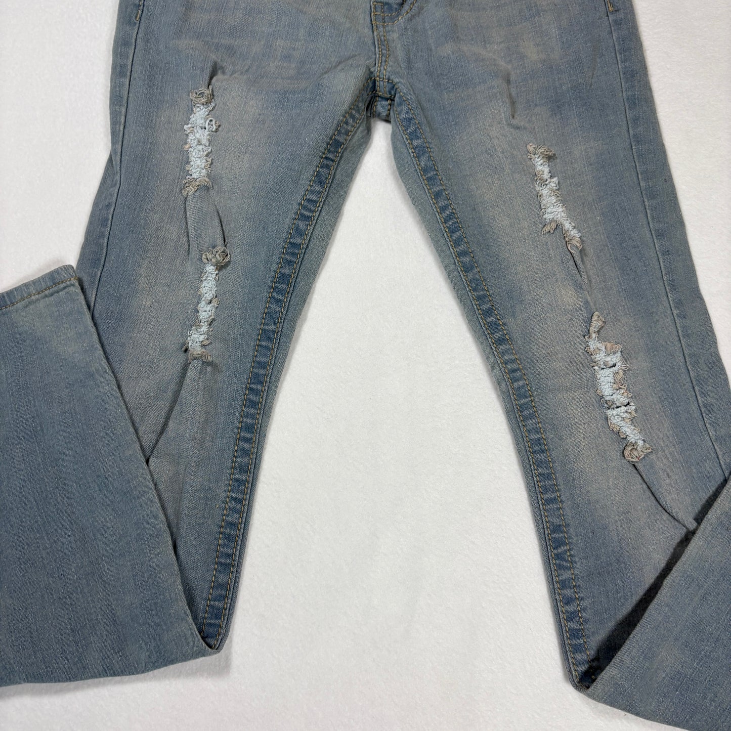 VIP Jeans Womens Size 3/4 Light Wash High Rise Skinny Y2K Stretch Denim Vintage