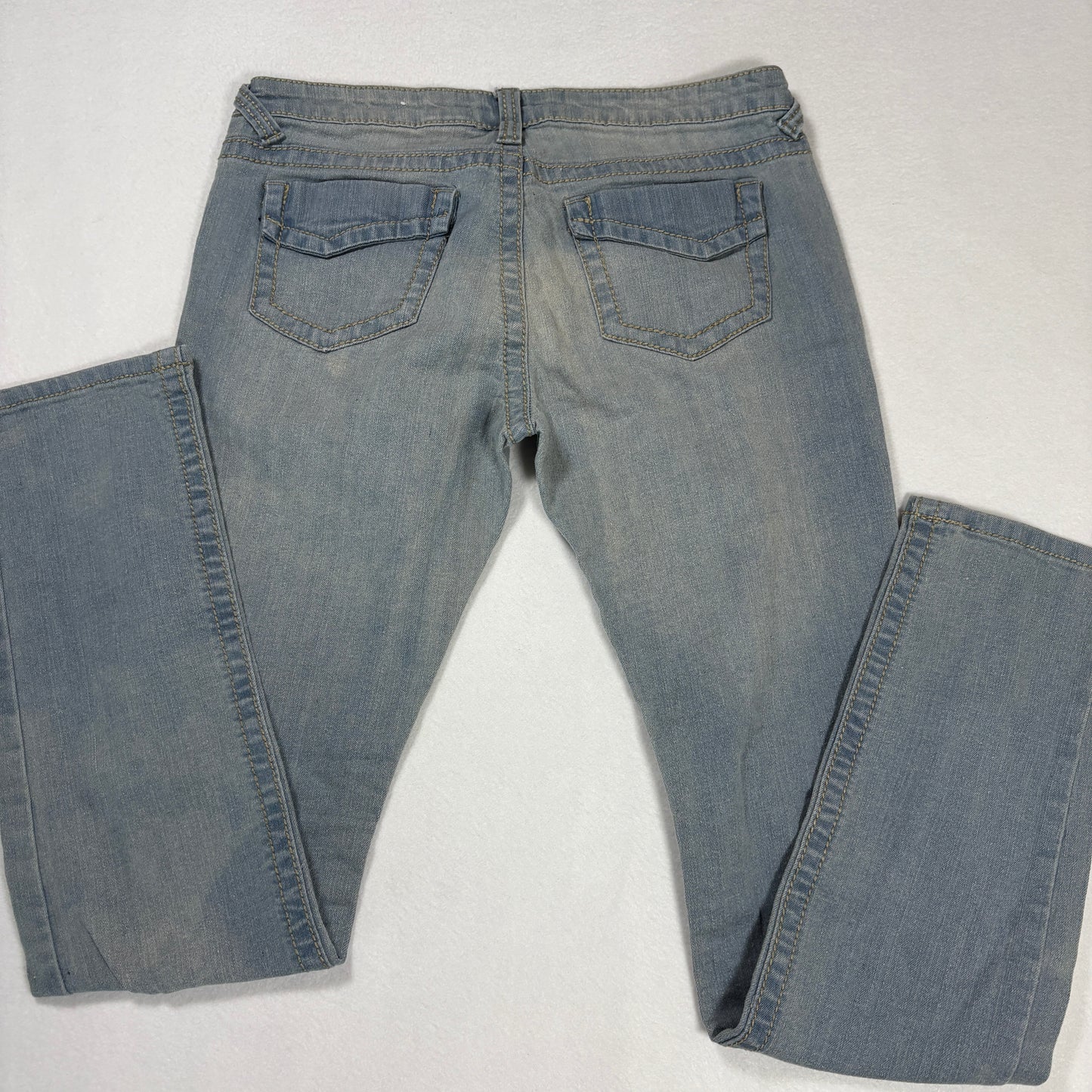 VIP Jeans Womens Size 3/4 Light Wash High Rise Skinny Y2K Stretch Denim Vintage