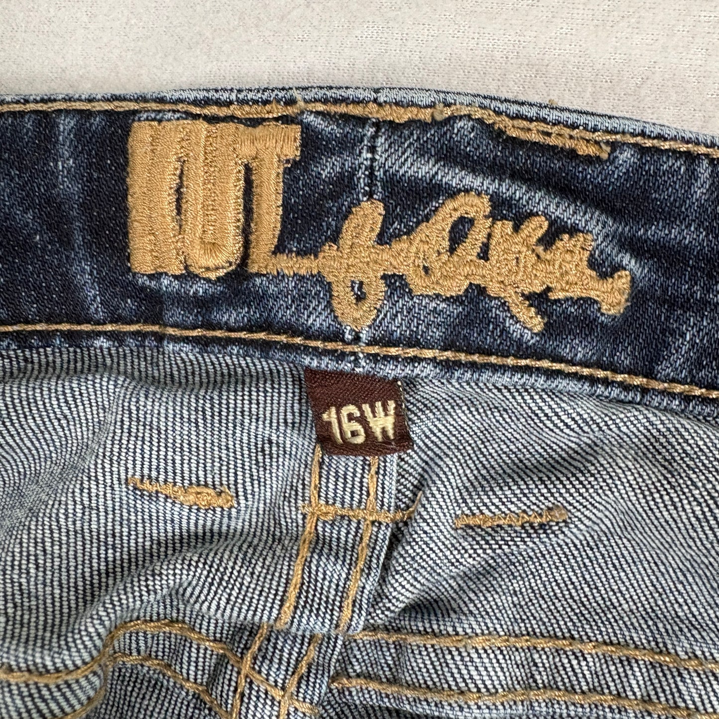 Kut From The Kloth Womens Jeans 16W Plus Dark Wash Curvy Straight Denim Y2K