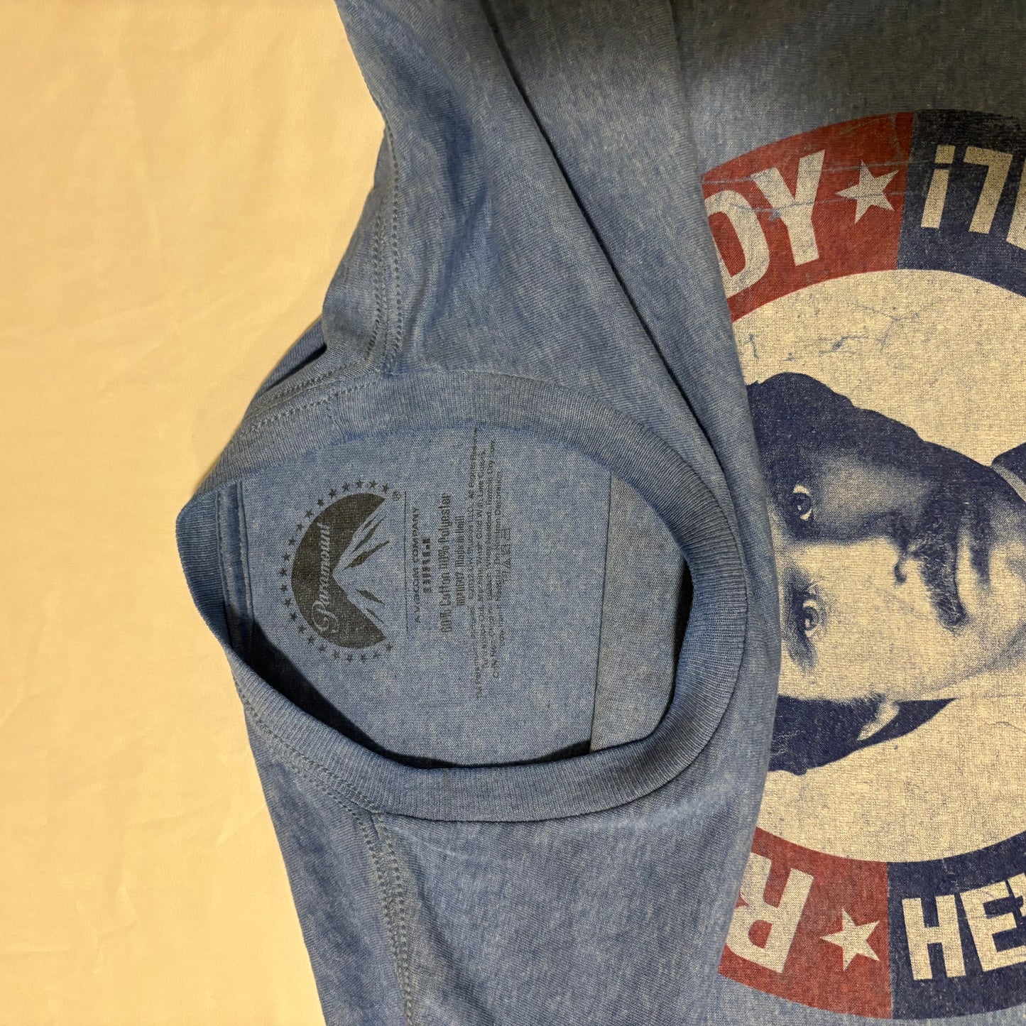 Ron Burgundy Anchorman Shirt Size XL Blue Paramount He’s Kind of a Big Deal Tee