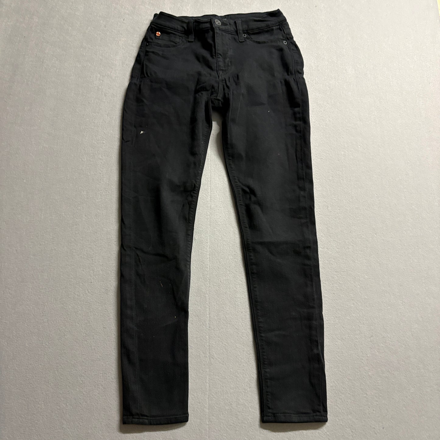 Hudson Black Skinny Jeans Tag Fits Like 27x29 Stretch Denim Slim Y2K