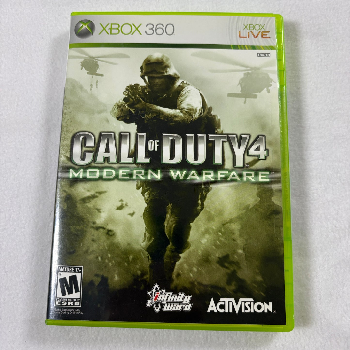 Call Of Duty 4 Modern Warfare Xbox 360 Complete CIB Tested FPS Shooter