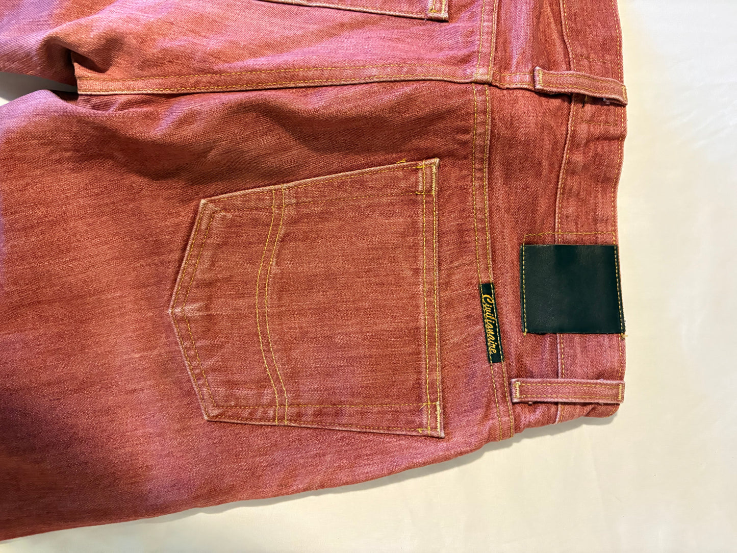 Civilianaire Japanese Selvedge Denim Jeans 31 Red Made in LA Rare Style #131394
