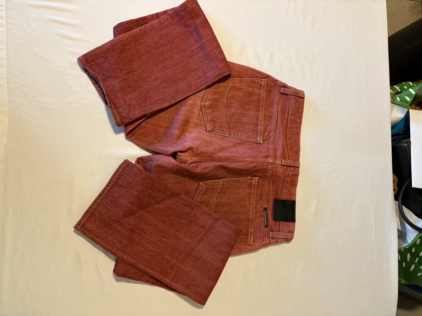 Civilianaire Japanese Selvedge Denim Jeans 31 Red Made in LA Rare Style #131394