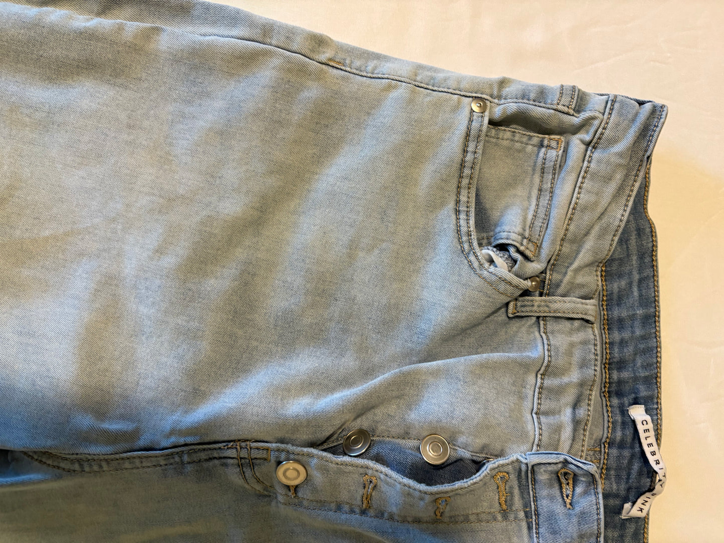 Celebrity Pink Womens Jeans Size 7 Juniors Skinny Mid Rise Blue Stretch Denim