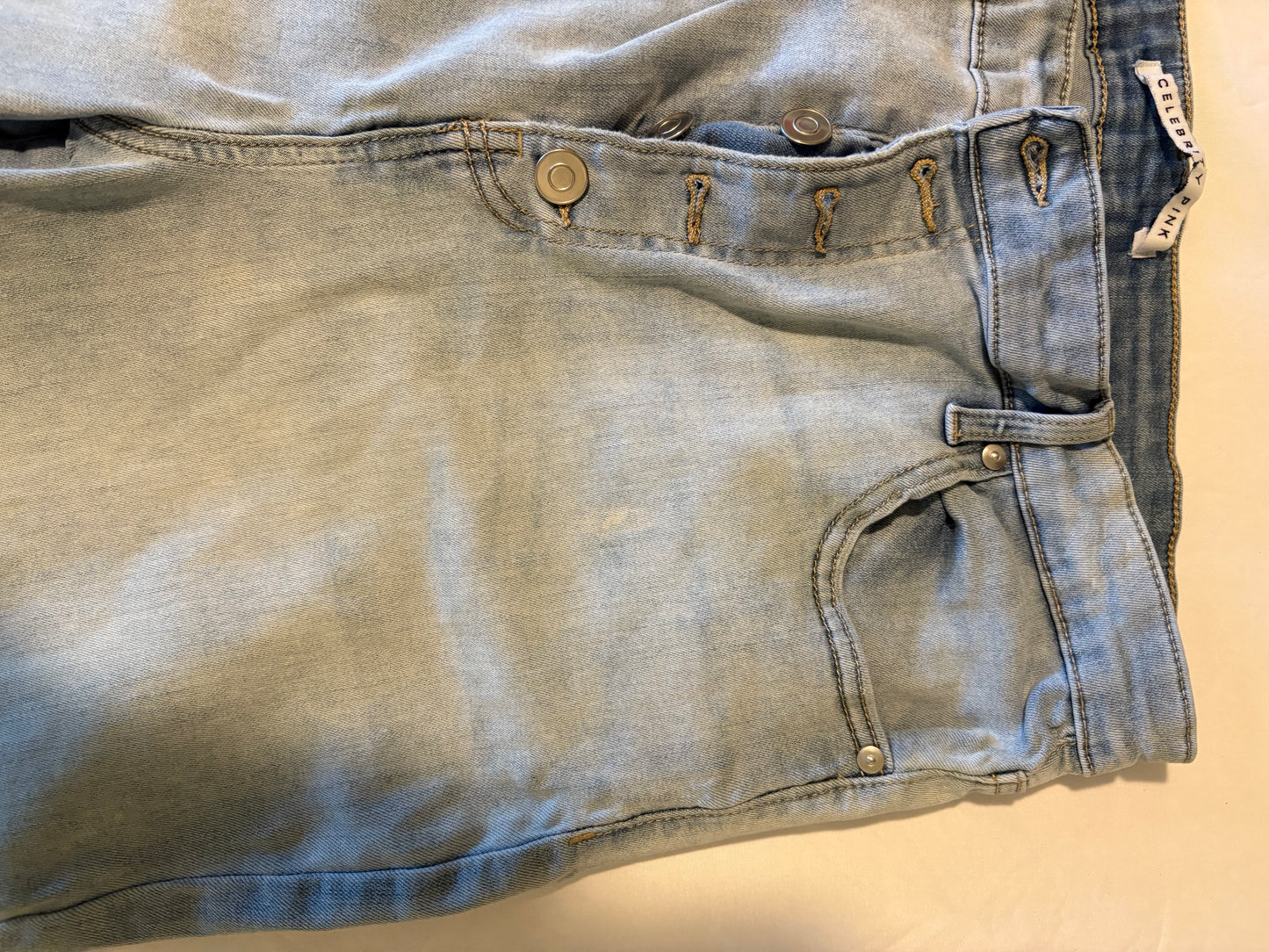 Celebrity Pink Womens Jeans Size 7 Juniors Skinny Mid Rise Blue Stretch Denim