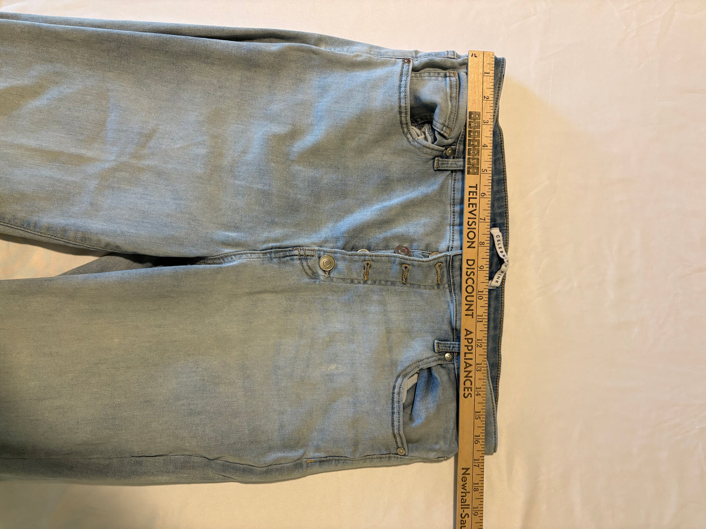 Celebrity Pink Womens Jeans Size 7 Juniors Skinny Mid Rise Blue Stretch Denim