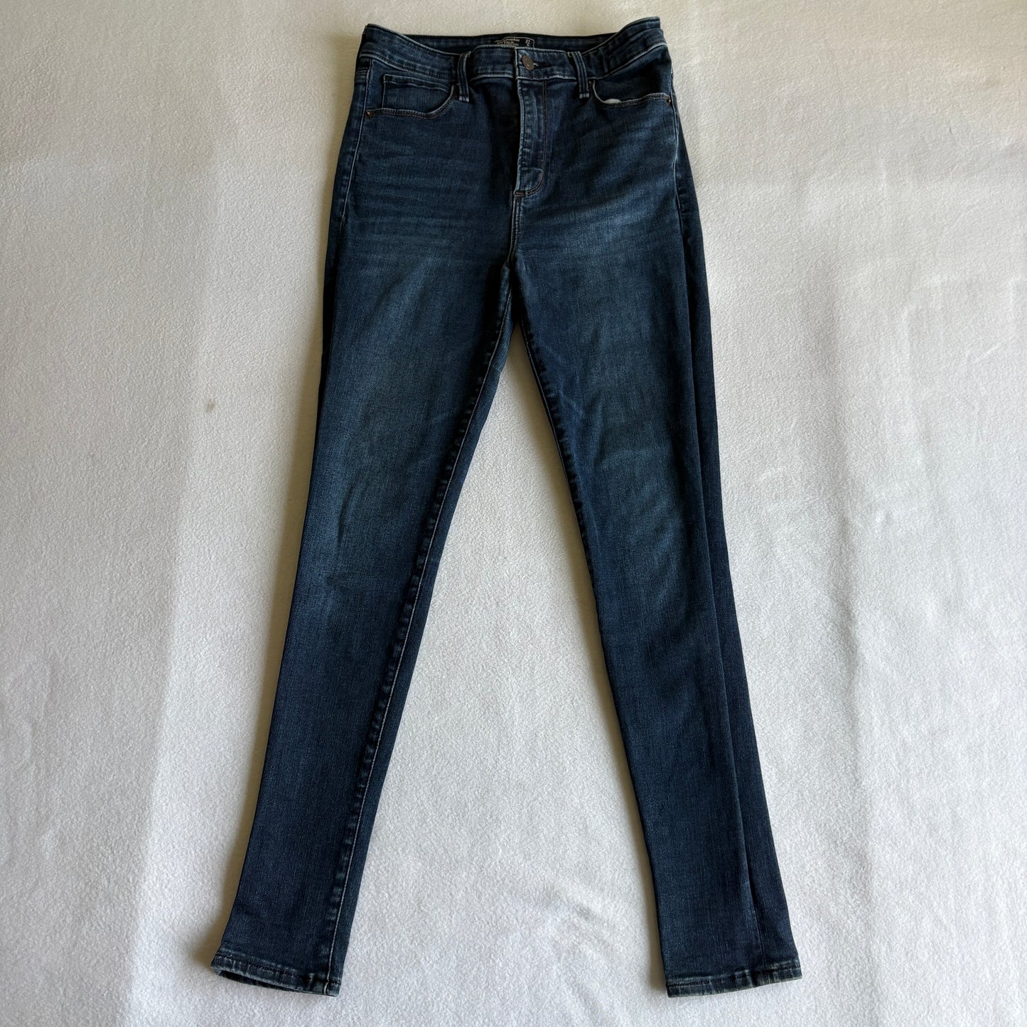 Abercrombie Fitch Womens 27x28 Simone High Rise Super Skinny Blue Jeans Fit Dark