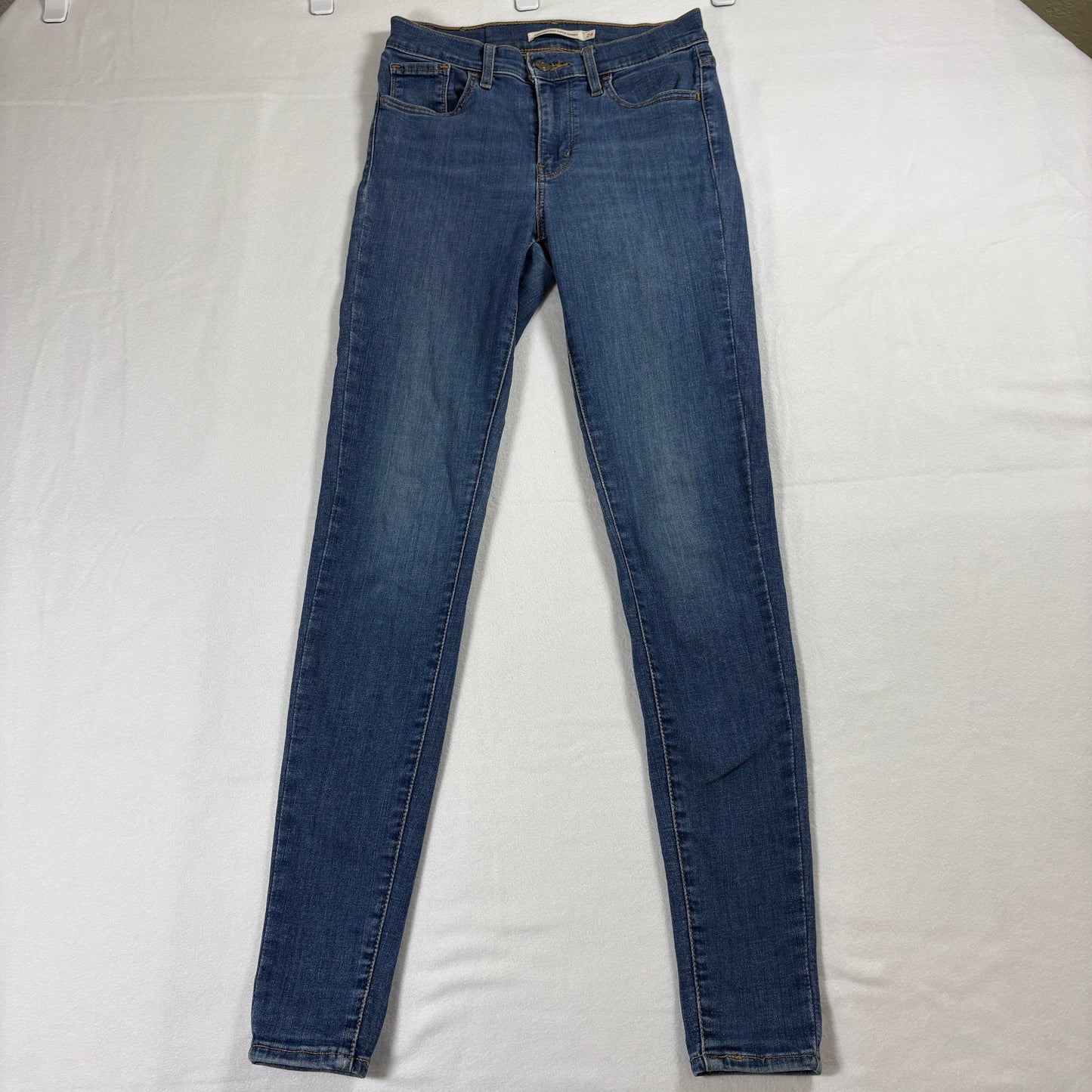 Levi’s 720 High Rise Super Skinny Jeans Women 24x30 Blue Stretch Retro Y2K Style