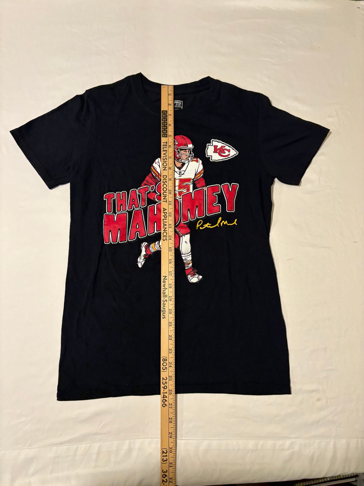 Patrick Mahomes Chiefs Shirt Small NFL Pro Line Fanatics That’s Mahomey Tee Black
