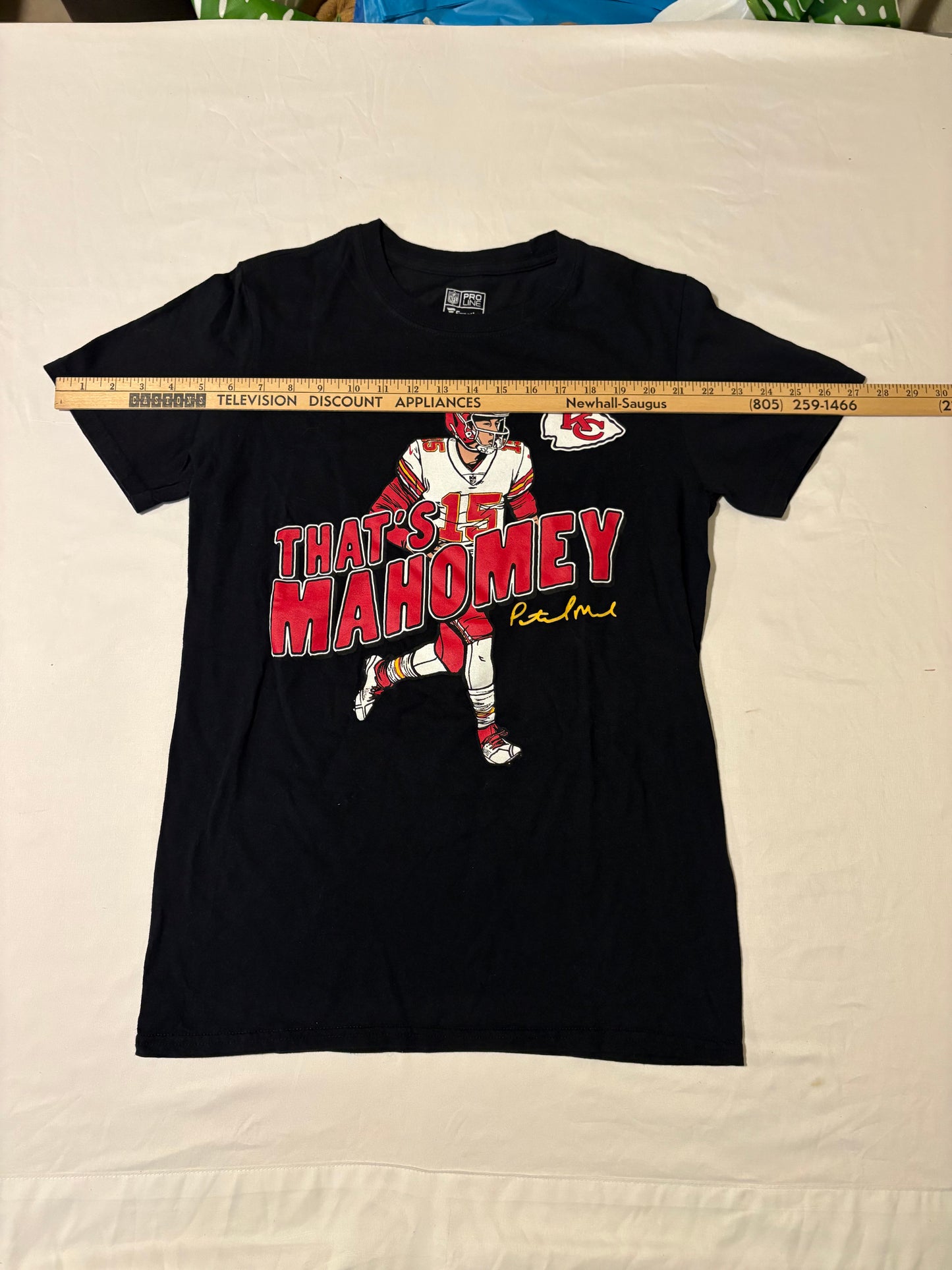 Patrick Mahomes Chiefs Shirt Small NFL Pro Line Fanatics That’s Mahomey Tee Black