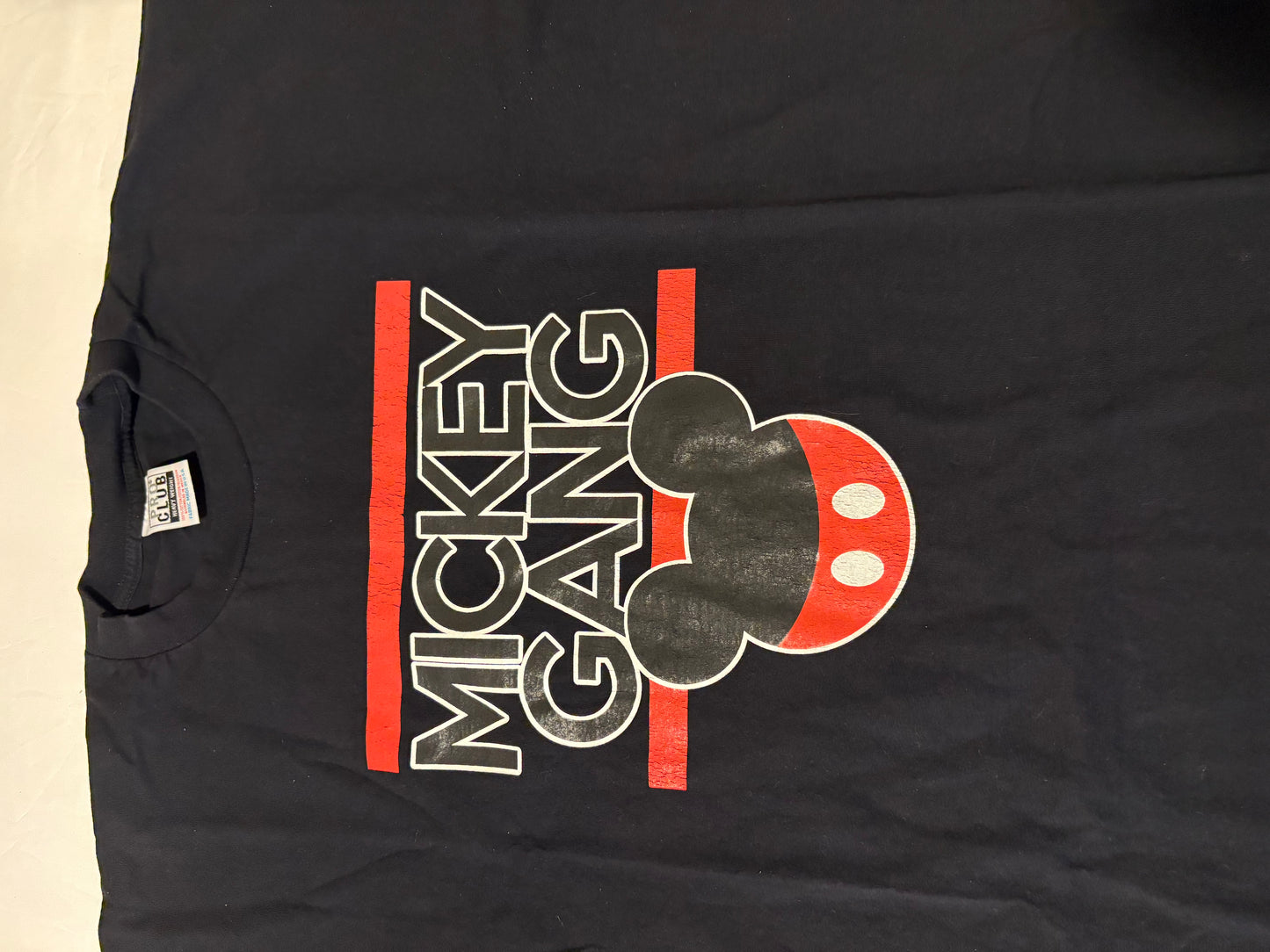 Mickey Gang Shirt 4XL Pro Club Black Heavyweight Tee Disney Inspired Graphic USA