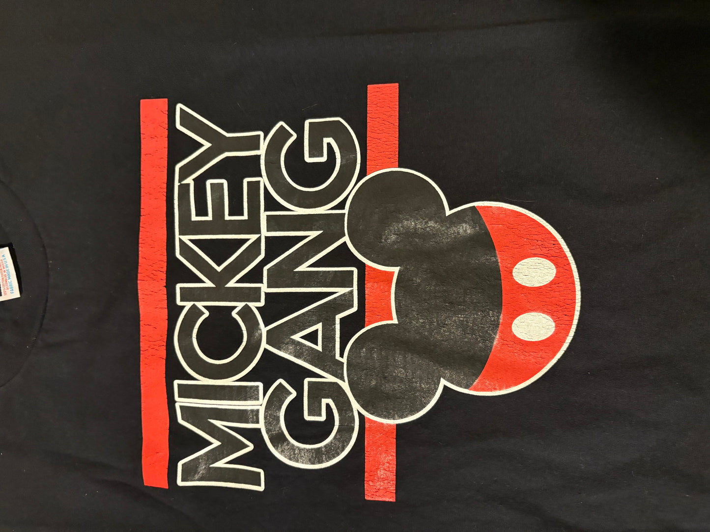 Mickey Gang Shirt 4XL Pro Club Black Heavyweight Tee Disney Inspired Graphic USA