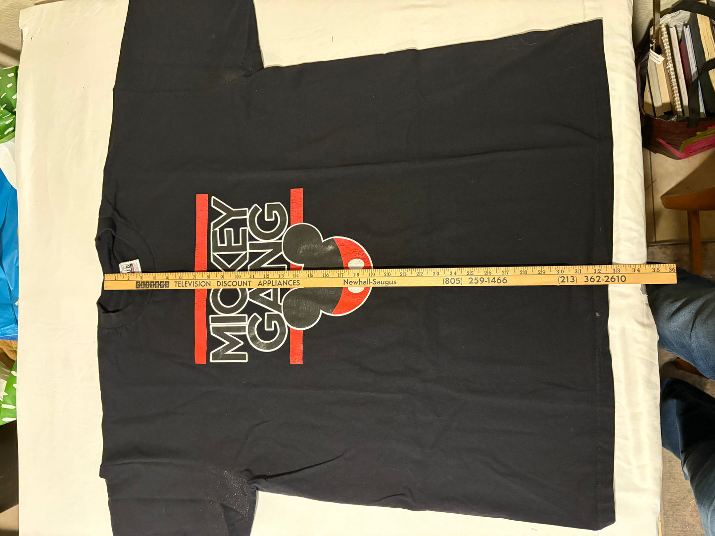 Mickey Gang Shirt 4XL Pro Club Black Heavyweight Tee Disney Inspired Graphic USA