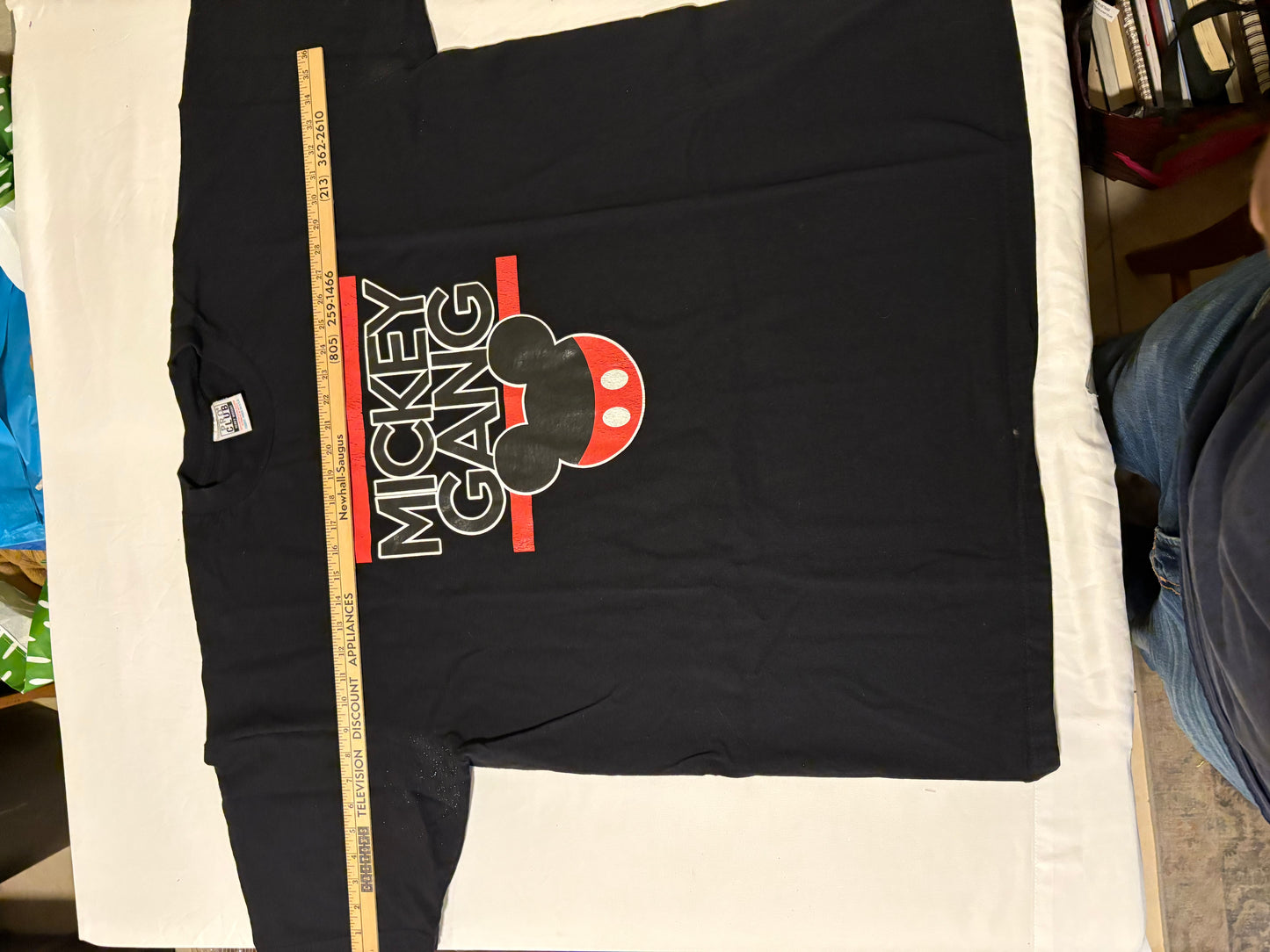 Mickey Gang Shirt 4XL Pro Club Black Heavyweight Tee Disney Inspired Graphic USA
