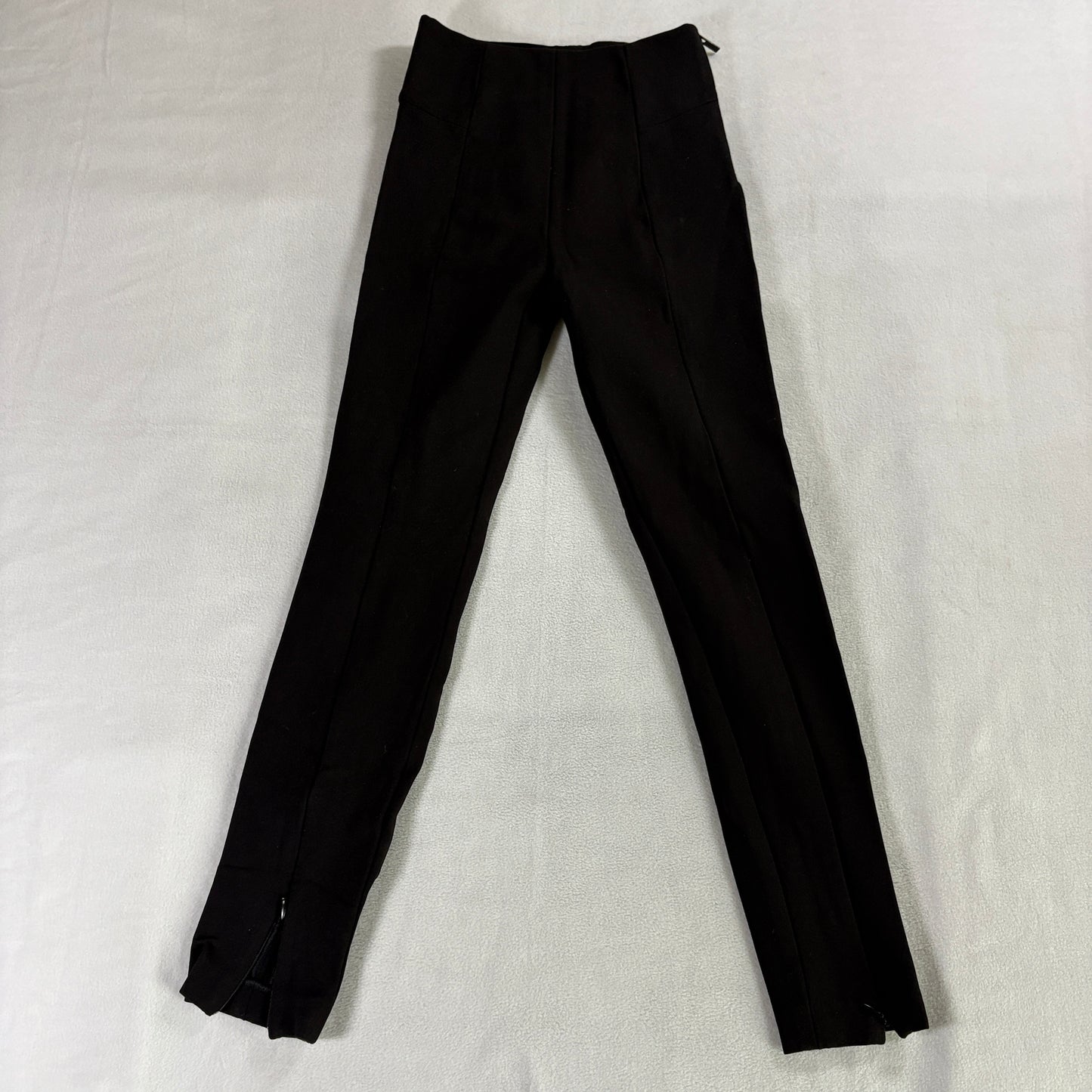 High Rise Skinny Pants Black Stretch Minimalist Good American Sz 1 Fits 22X26