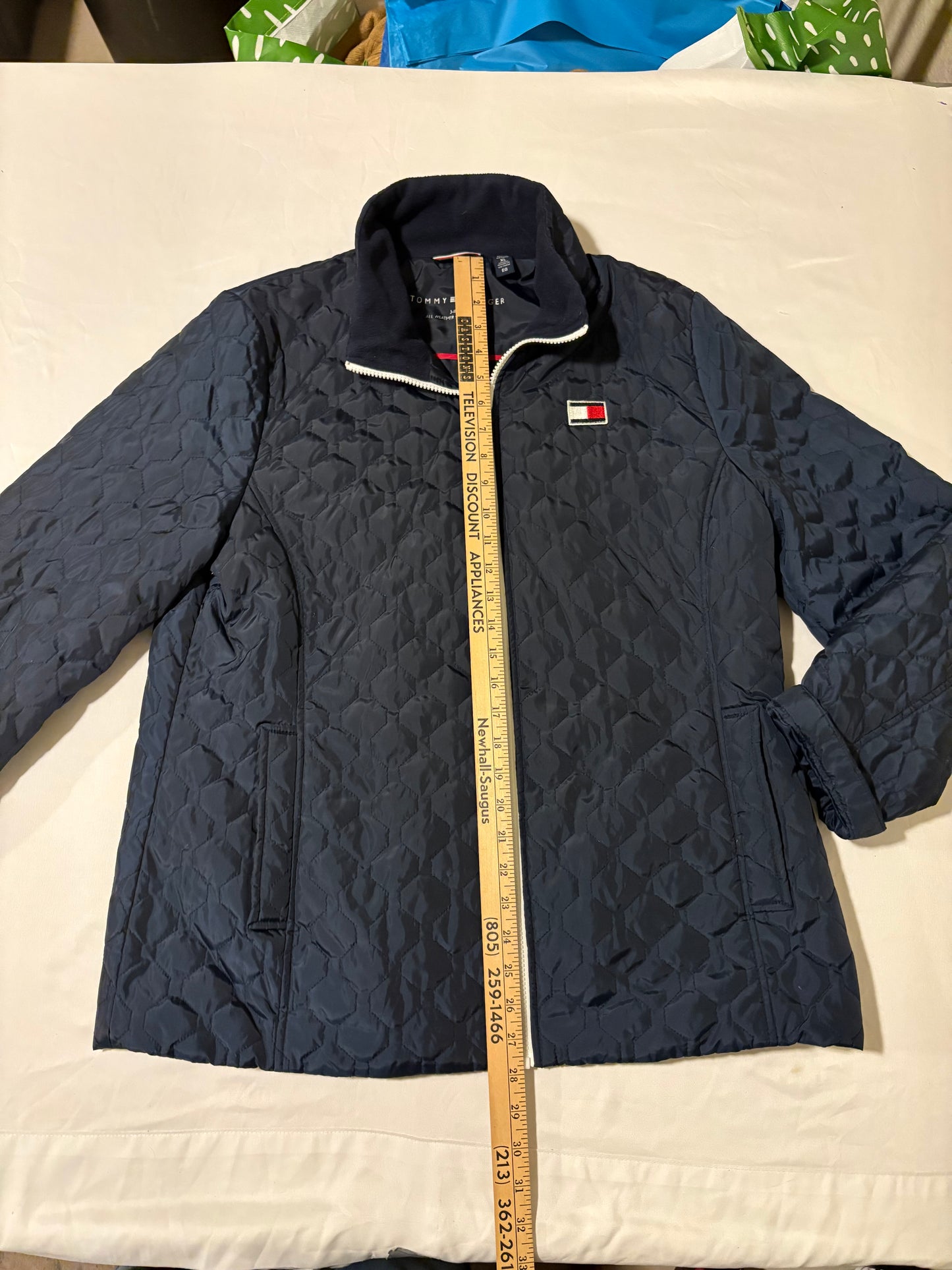 Tommy Hilfiger XL Navy 3-in-1 Jacket Quilted All Weather Zip Coat Mens