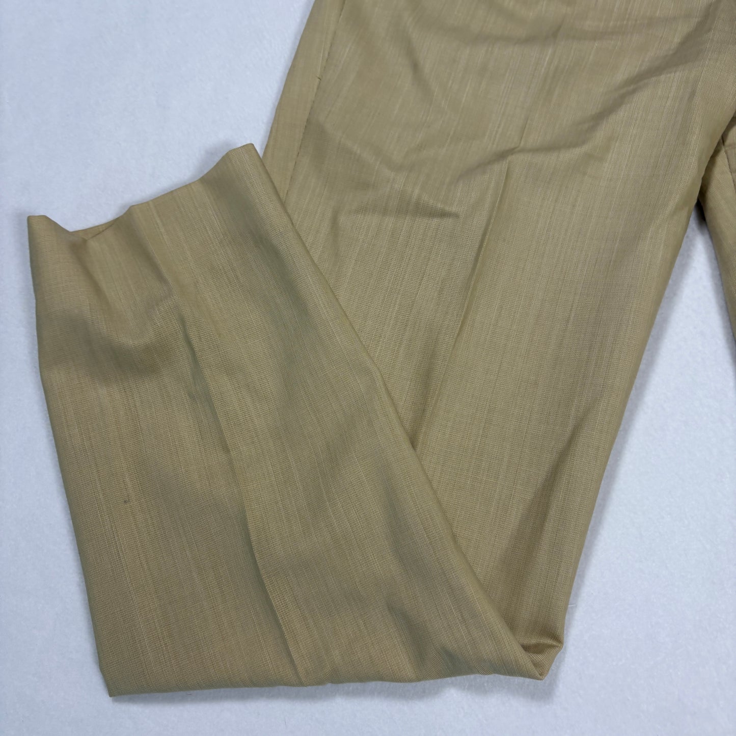 Zanella Womens Wool Pants Beige Made Italy Pleated Baggy Trousers Neiman Marcus