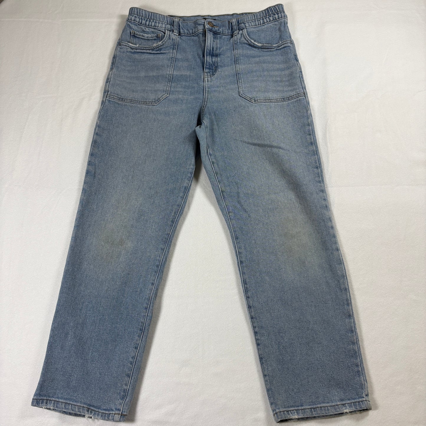 Sincerely Jules Women’s Jeans Size 11/30 Light Wash High Rise Straight Leg