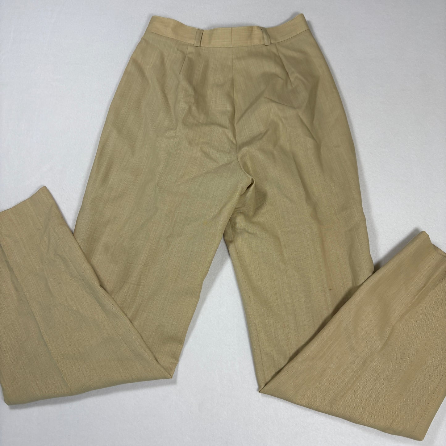 Zanella Womens Wool Pants Beige Made Italy Pleated Baggy Trousers Neiman Marcus