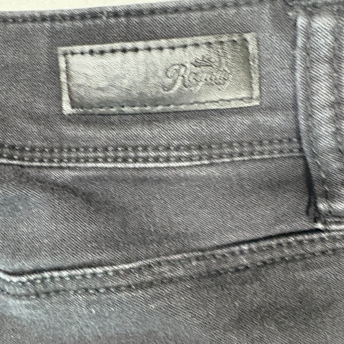 Royalty For Me Womens Black Skinny Jeans Size 8 Stretch High Rise Y2K Grunge