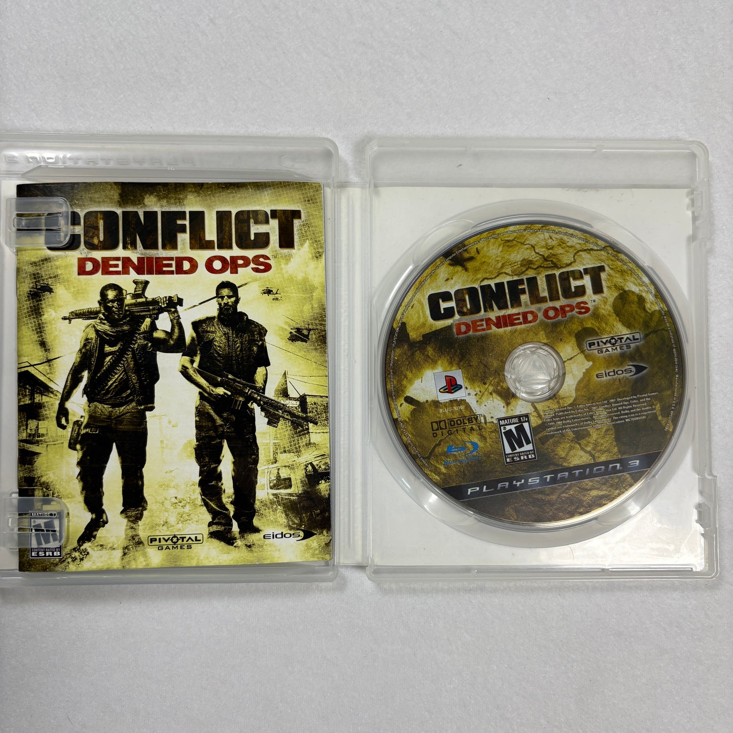 Conflict Denied Ops PS3 Sony PlayStation 3 Complete w/ Manual Tested