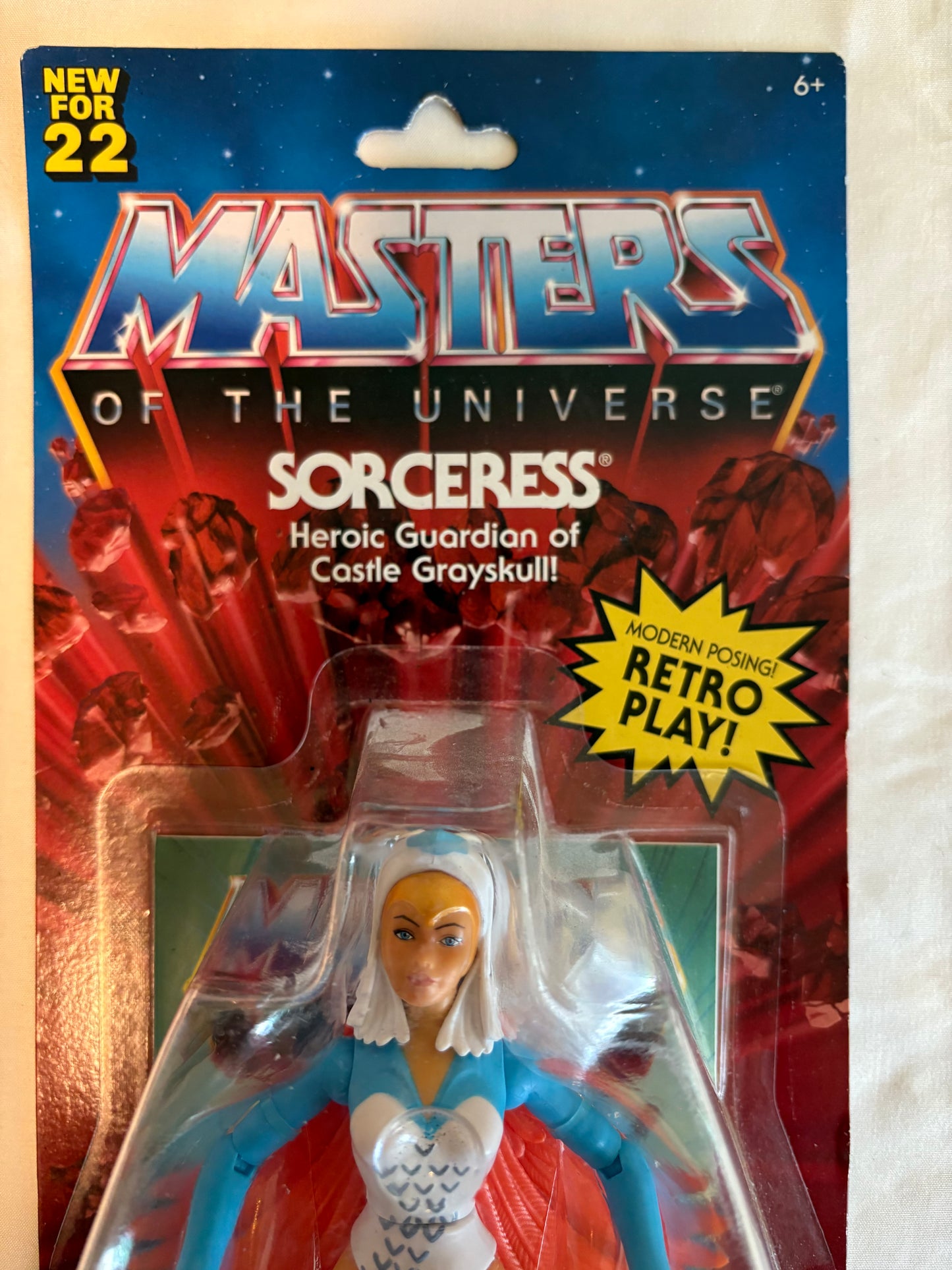 Masters of the Universe Sorceress Action Figure 2022 Retro Play He-Man Mattel
