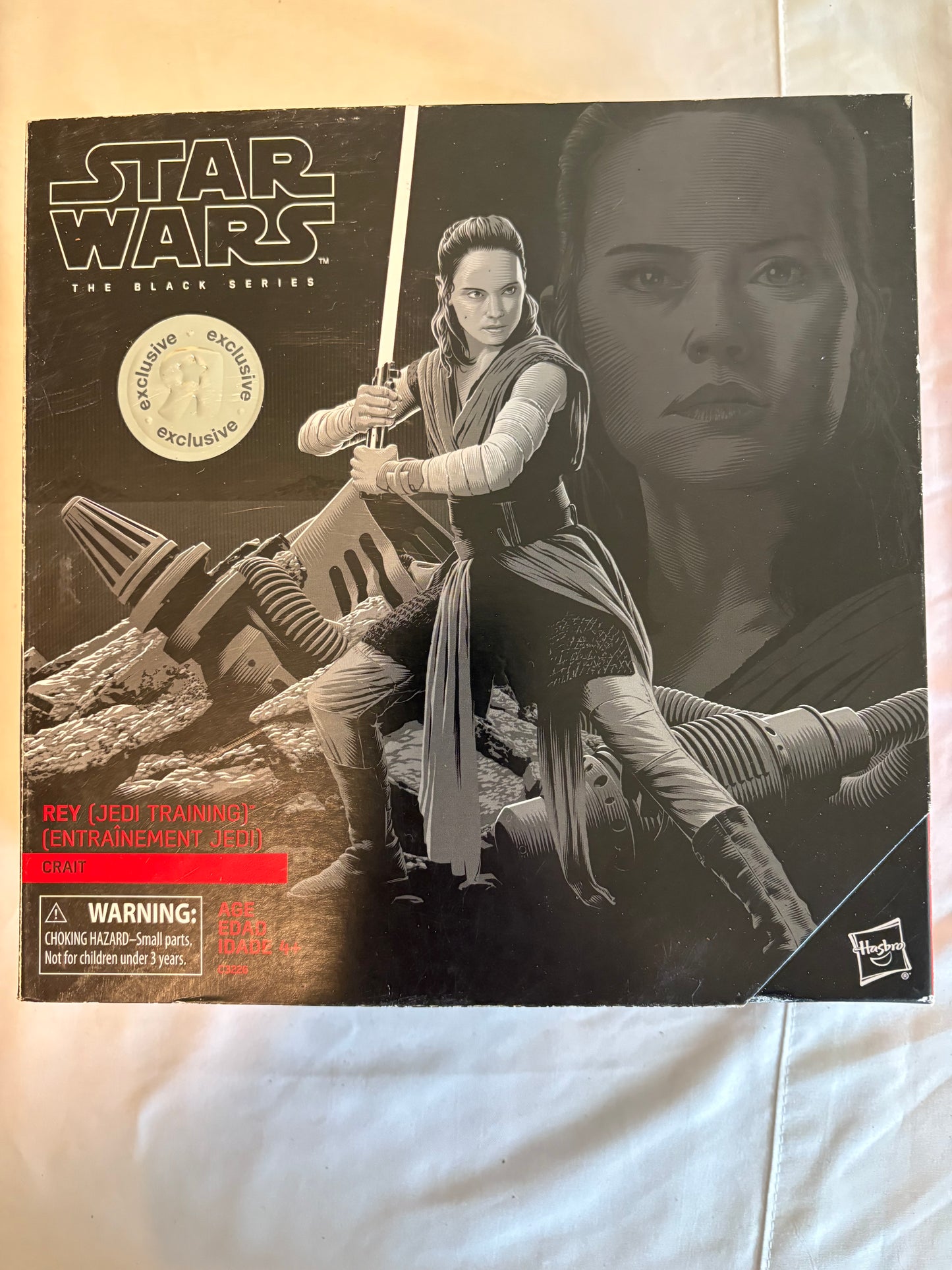 Star Wars Black Series Rey Jedi Training Crait Exclusive 6" Figure Hasbro NIB