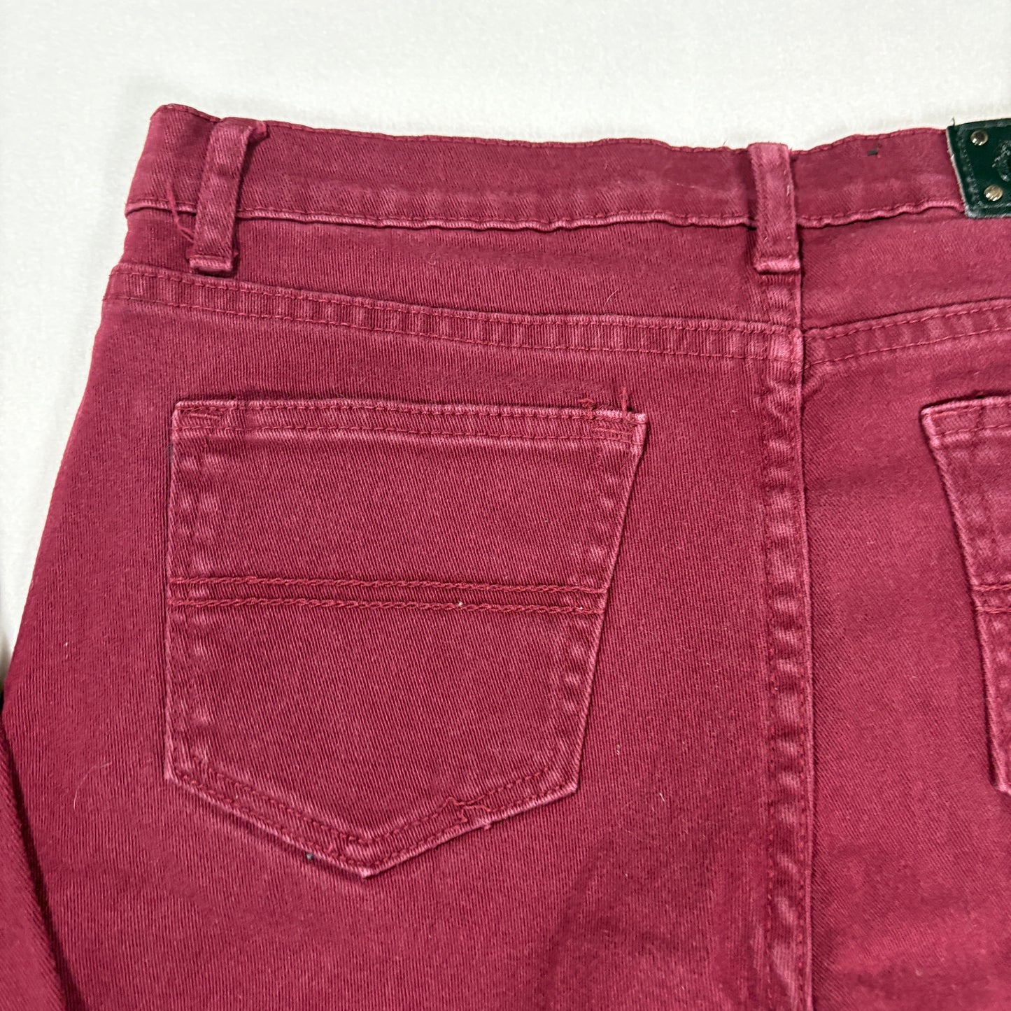 The Next Movement Womens Jeans 30 Red Stretch Skinny Y2K Vintage Denim Pants