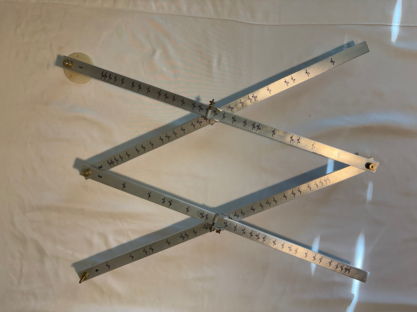 Vintage Quick‑Change Precision Pantograph Tool Aluminum Drafting Copy Enlarge Scale