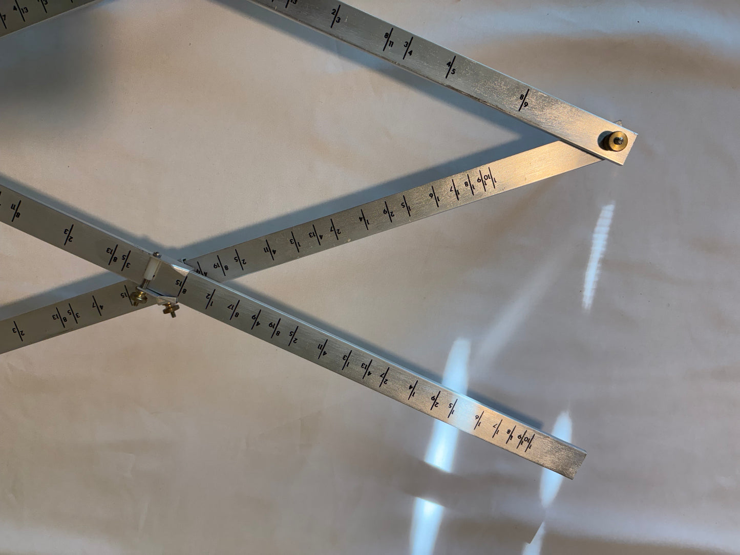 Vintage Quick‑Change Precision Pantograph Tool Aluminum Drafting Copy Enlarge Scale