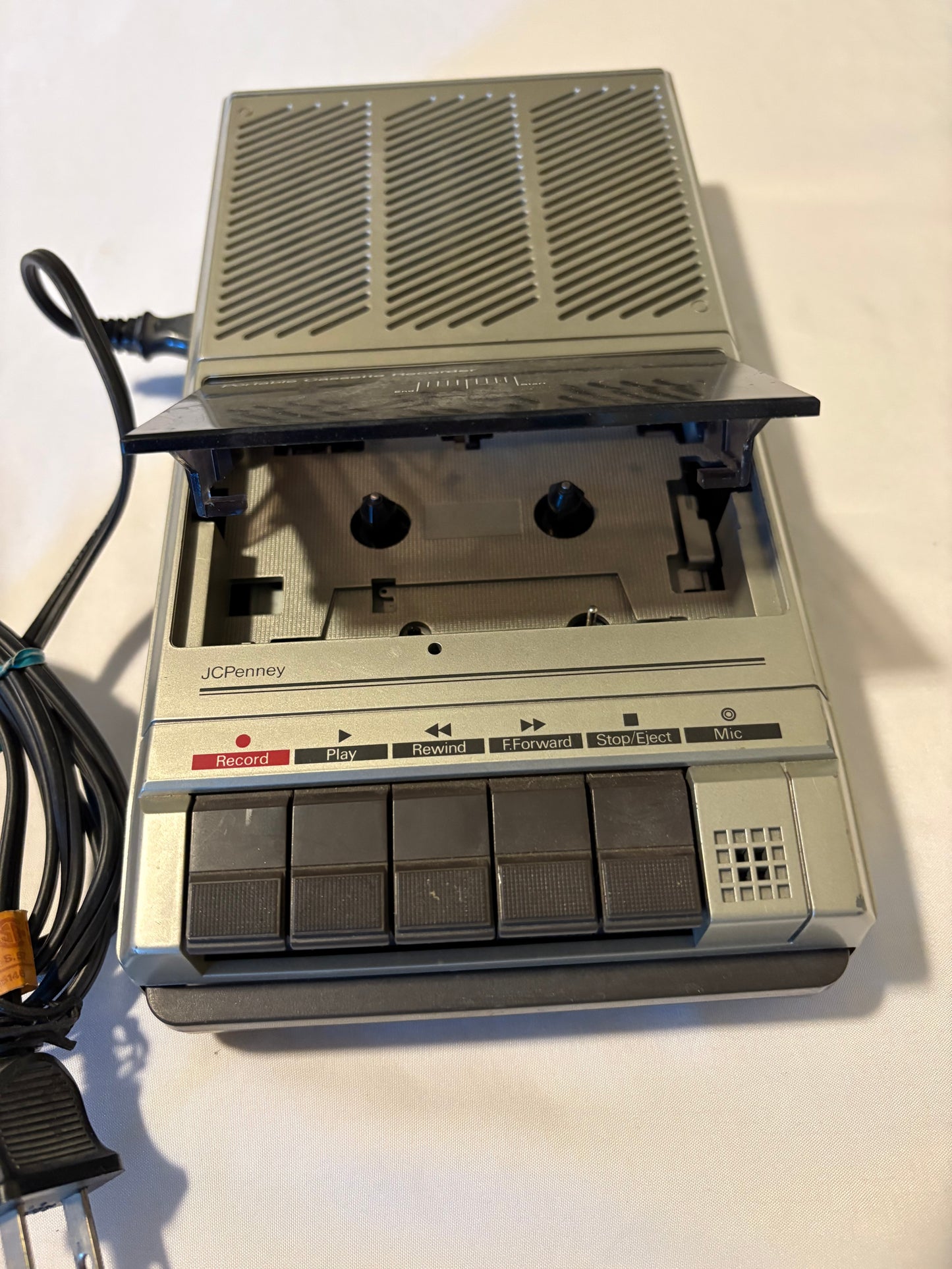 Vintage JCPenney Cassette Player Recorder Model 681-3145 Tested Works Mic Input