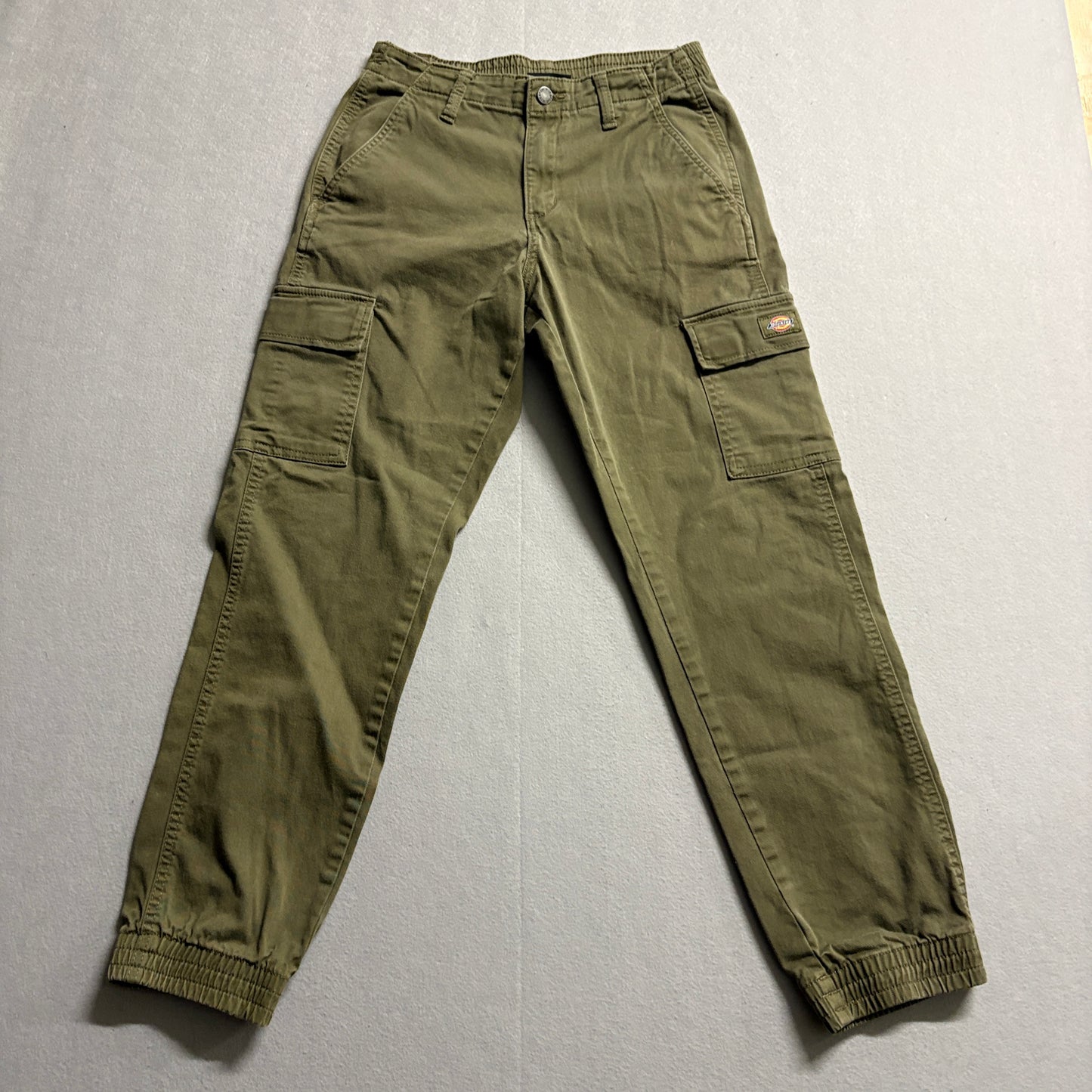 Dickies Cargo Jogger Pants Olive Utility Workwear Tag 27 Fits Like 28X28 Y2K