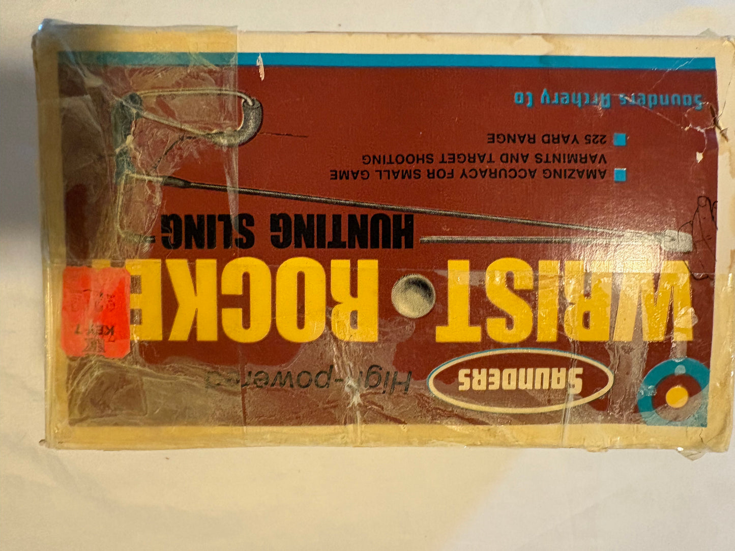 Vintage Saunders Wrist Rocket Hunting Sling with Ammo & Box Slingshot USA