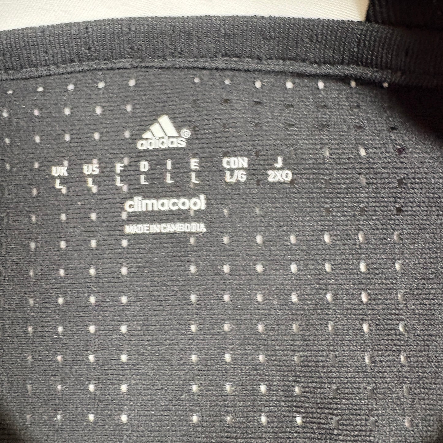 Adidas Mens Soccer Jersey Large Black Climacool Adizero Athletic Shirt 13