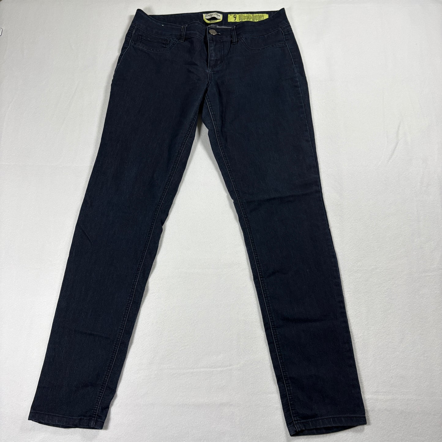 Womens Skinny Jeans Size 9 Dark Wash Stretch Retro Y2K Streetwear Denim PantsFit