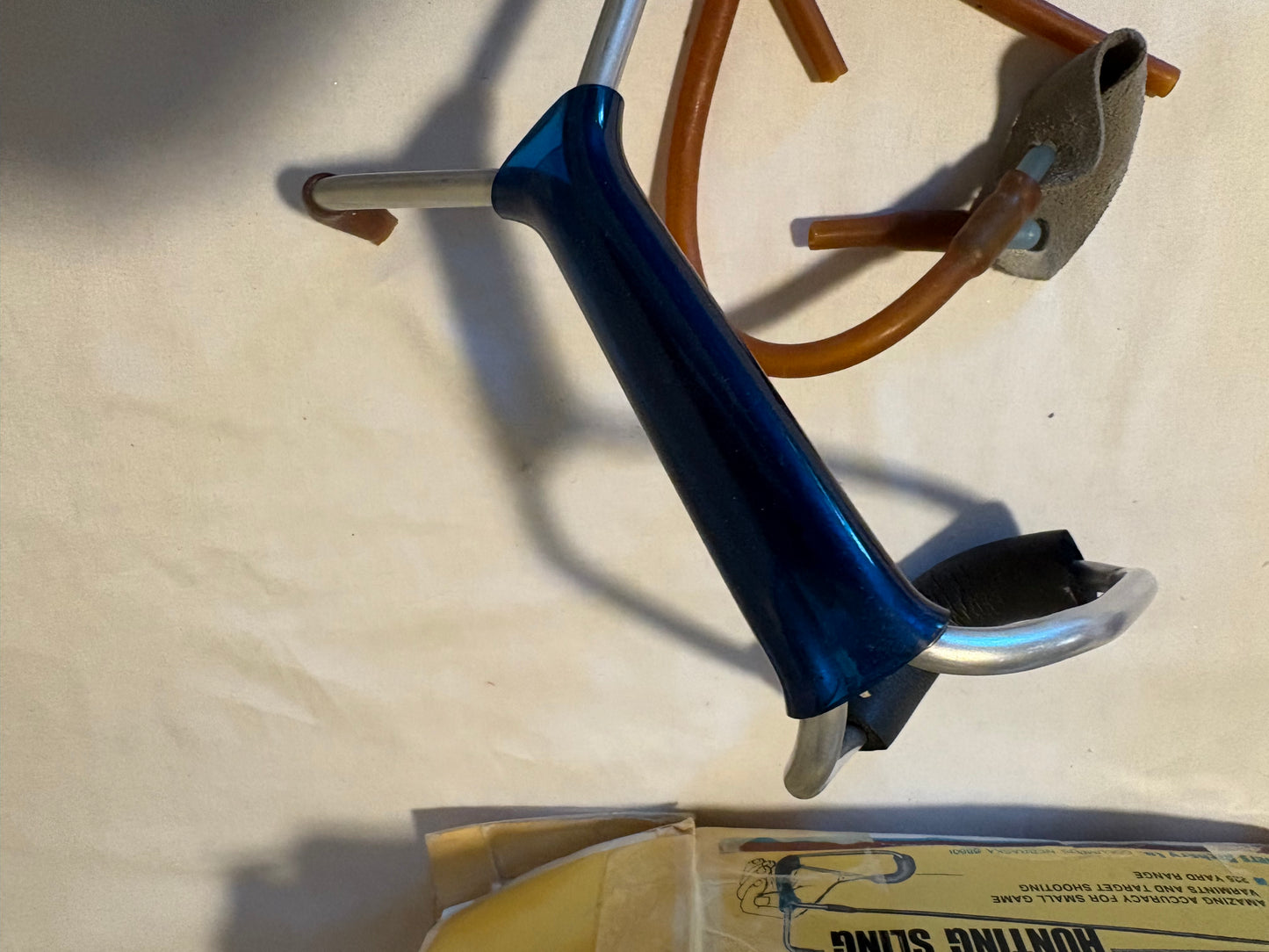 Vintage Saunders Wrist Rocket Hunting Sling with Ammo & Box Slingshot USA