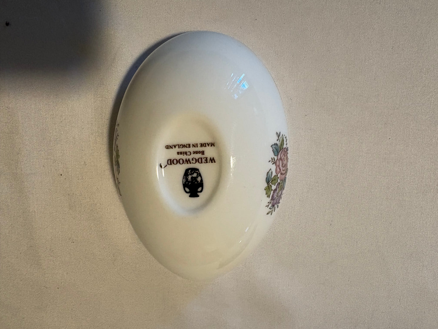 Wedgwood Bone China Bowl Floral Pattern Made in England Vintage Dish