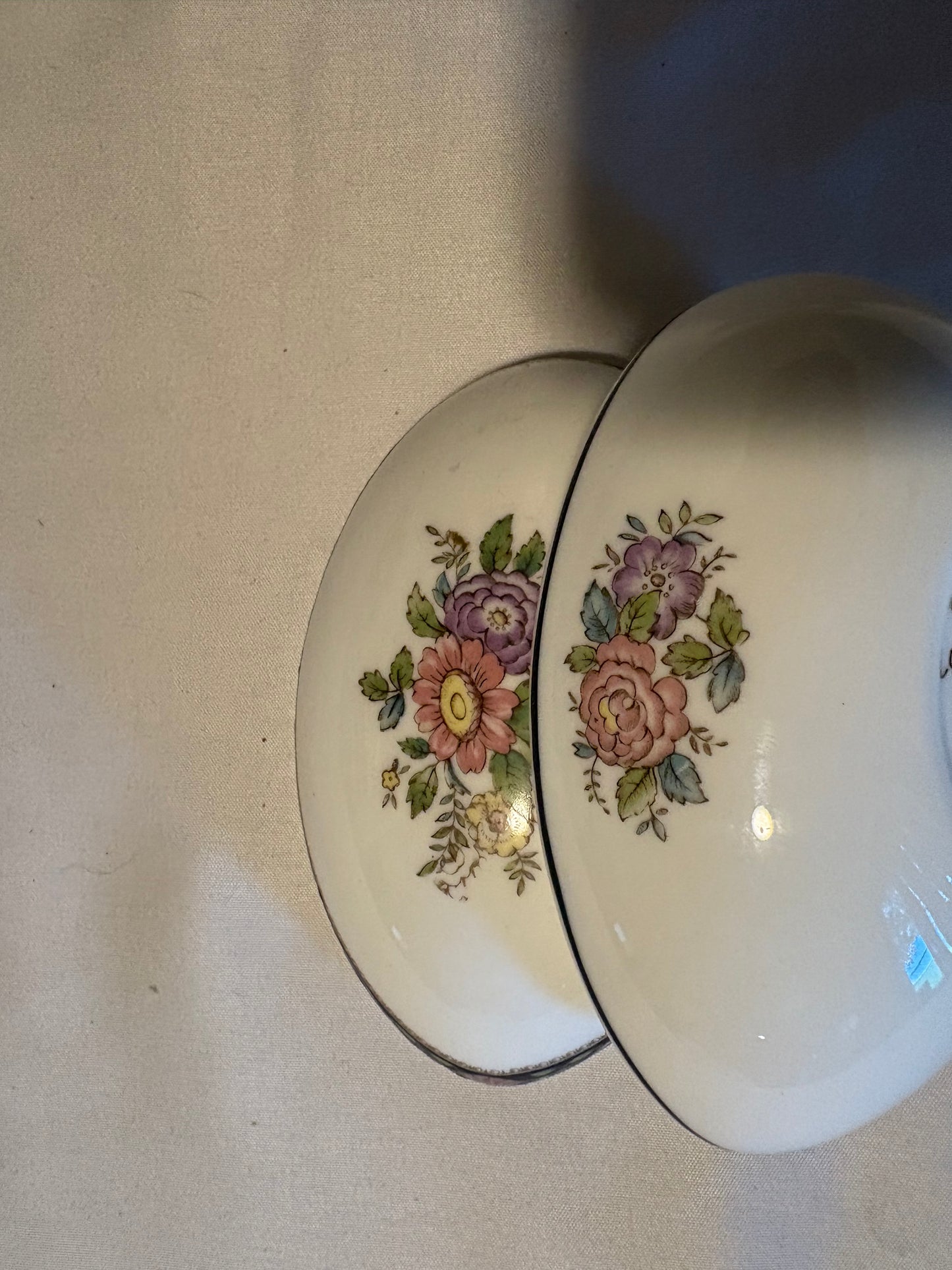 Wedgwood Bone China Bowl Floral Pattern Made in England Vintage Dish