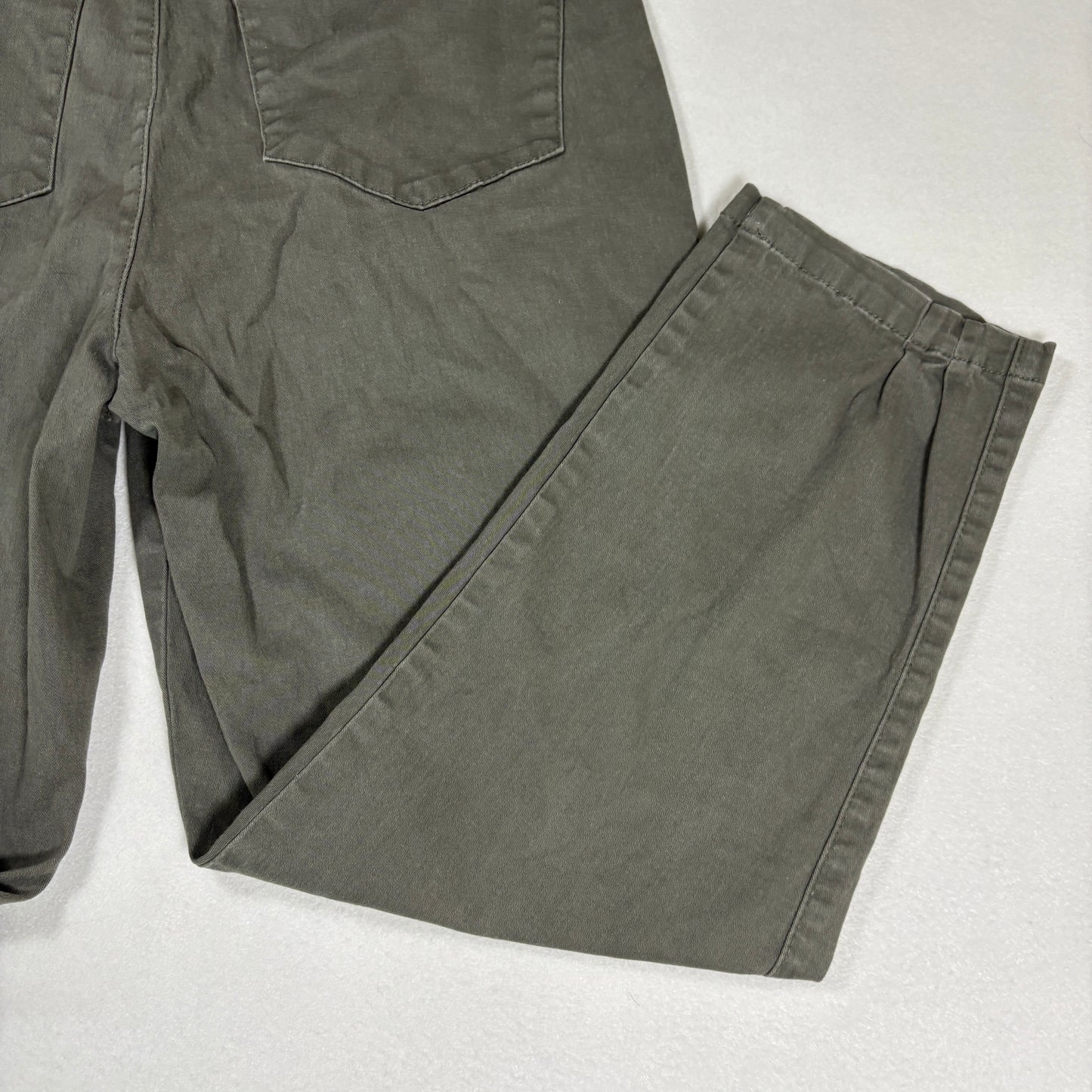 Democracy Womens Pants 12 Green Slim Straight Ab Tech Stretch Curvy Fit Y2K