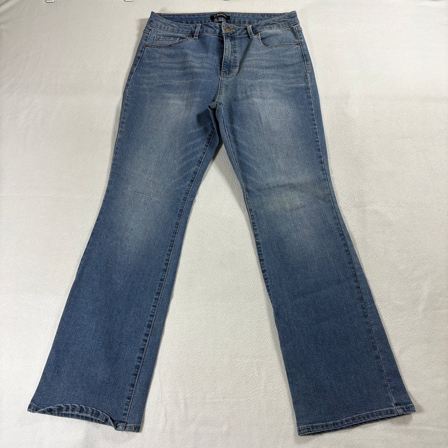 Flare Bootcut Jeans Y2K Stretch Light Wash D Jeans Tag 12 Fits Like 32X31