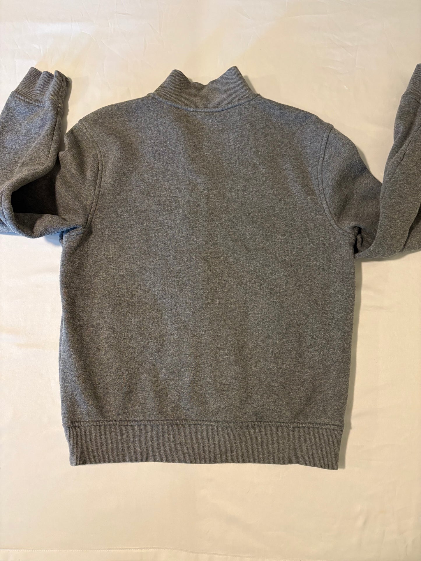 Michael Kors Full Zip Fleece Jacket Men's M Gray Logo Sweatshirt